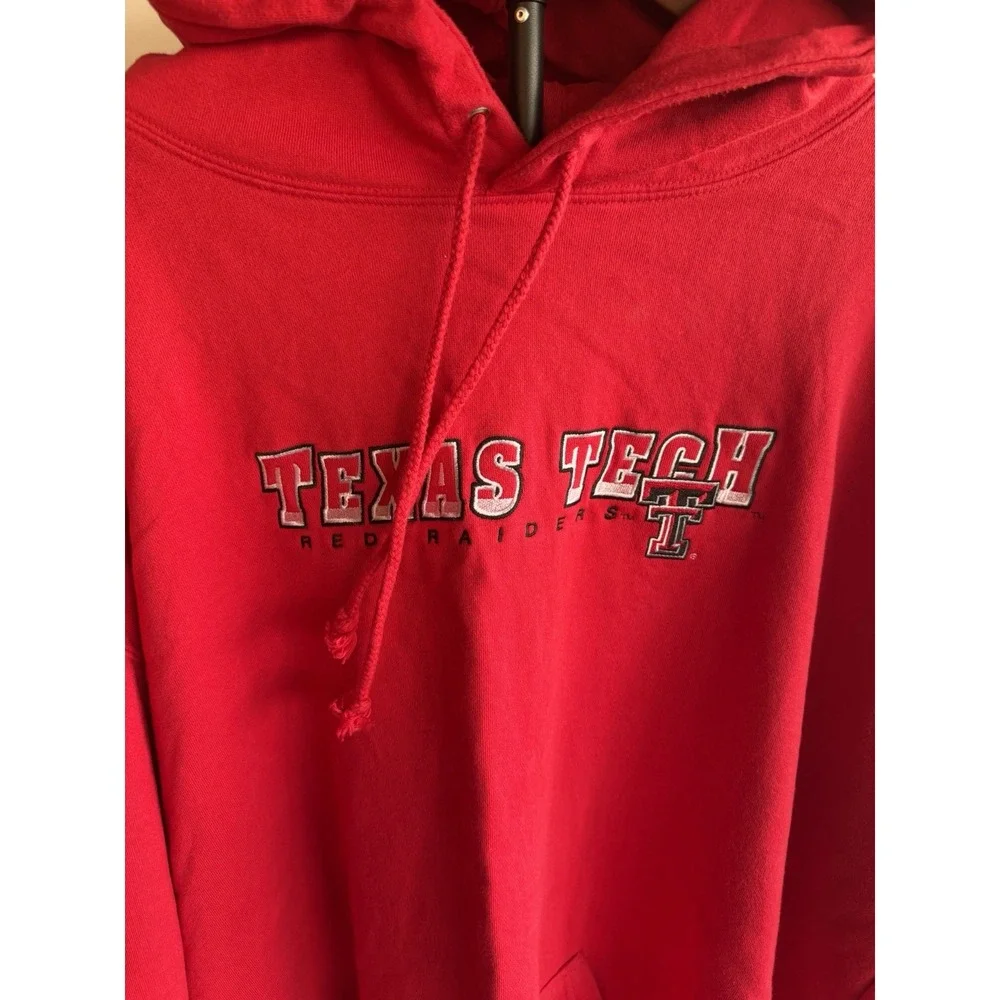 Men's Texas Tech Red Raiders Embroidered Hoodie Size 3xl Pullover